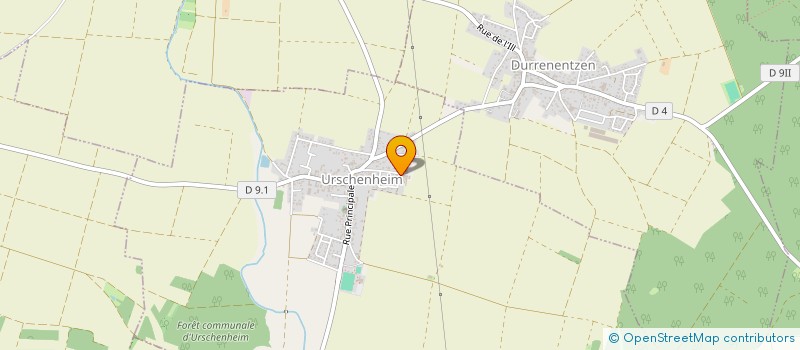 localisation de l'entreprise HORTICULTURE ERDINGER  URSCHENHEIM