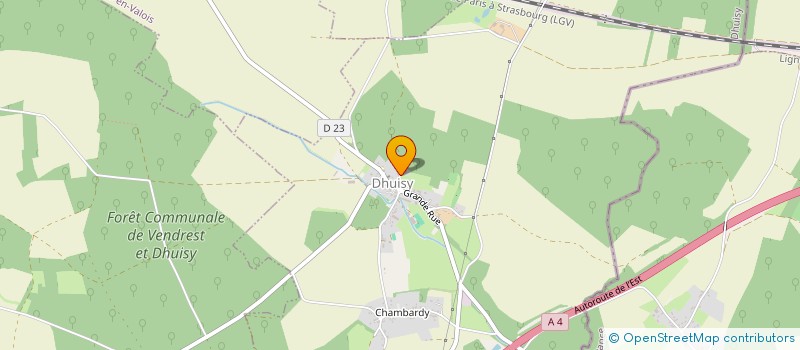 localisation de l'entreprise HORTICULTURE ESPACE VERT ASSISTANCE  DHUISY