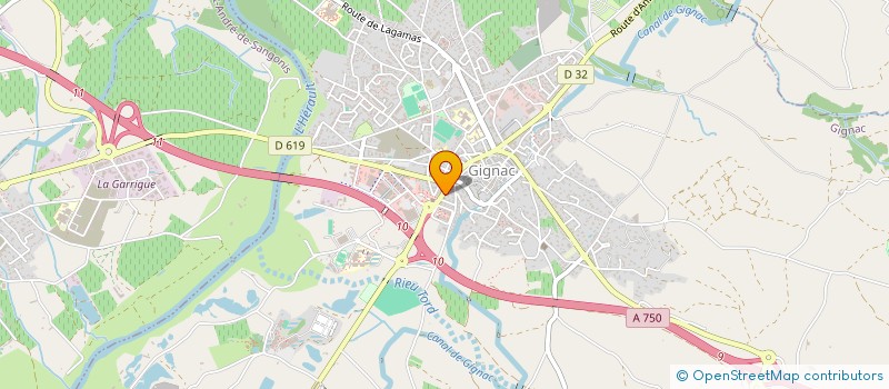 localisation de l'entreprise HORTIGNAC  GIGNAC
