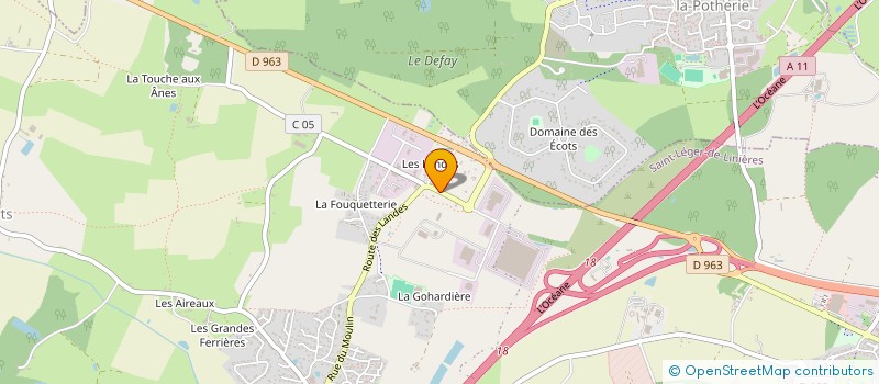 localisation de l'entreprise HORTINET à SAINT-LEGER-DE-LINIERES