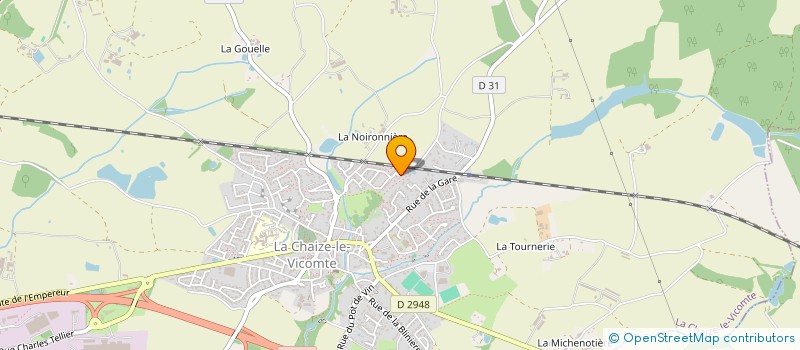 localisation de l'entreprise HORTISS  LA CHAIZE-LE-VICOMTE