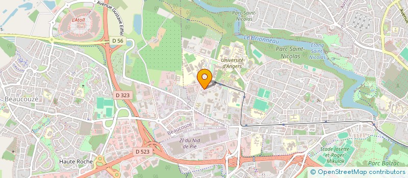 localisation de l'entreprise HORTITRACE à ANGERS