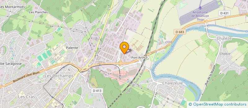 localisation de l'entreprise HORTIVERT  CHALEZEULE