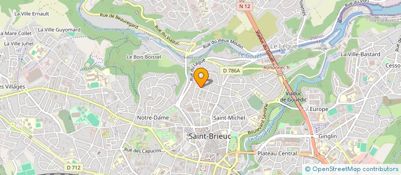 localisation de l'entreprise HORTOM à SAINT-BRIEUC