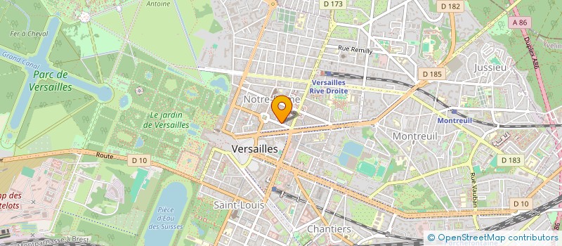 localisation de l'entreprise HORTUS à VERSAILLES