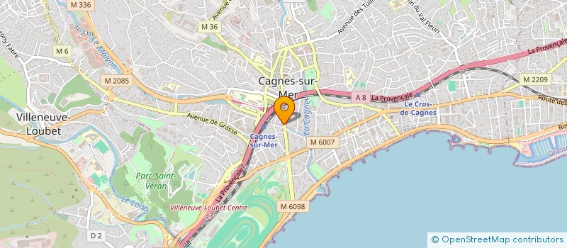 localisation de l'entreprise HORTUS à CAGNES-SUR-MER