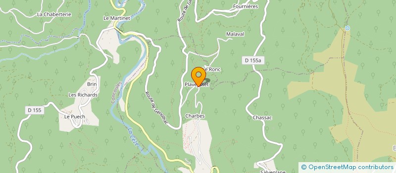 localisation de l'entreprise HORTUSSOL AGRI à AUJAC