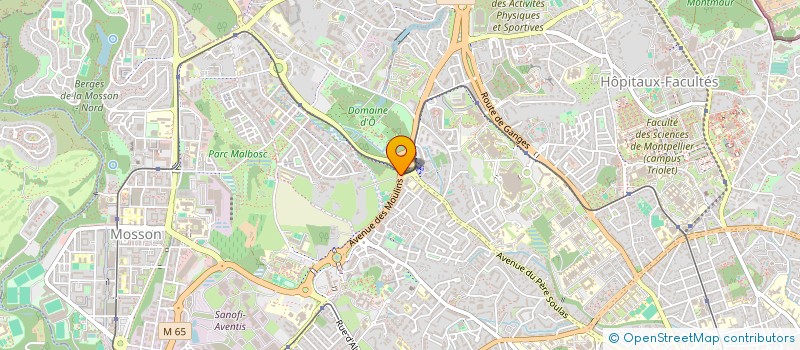 localisation de l'entreprise HORTUSSOL ENR à MONTPELLIER