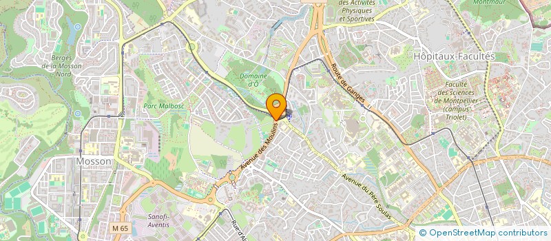 localisation de l'entreprise HORTUSSOL FINANCE à MONTPELLIER