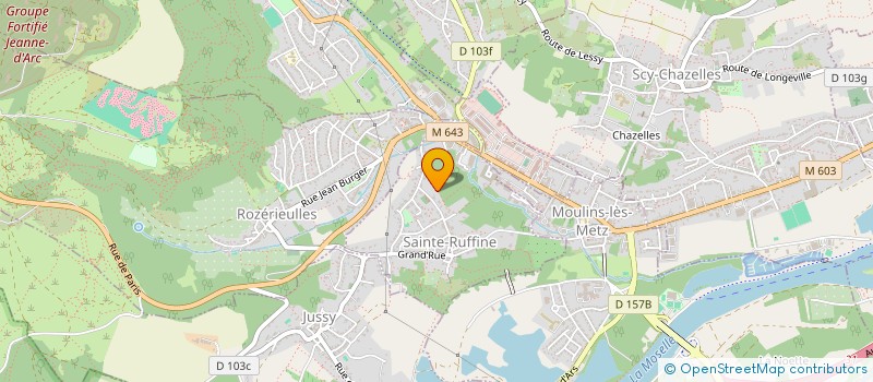 localisation de l'entreprise HORUS  SAINTE-RUFFINE