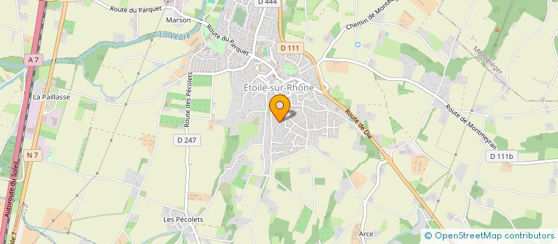 localisation de l'entreprise HORUS  ETOILE-SUR-RHONE