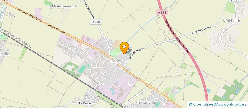 localisation de l'entreprise HORUS  CAGNY