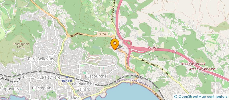 localisation de l'entreprise HORUS à BANDOL