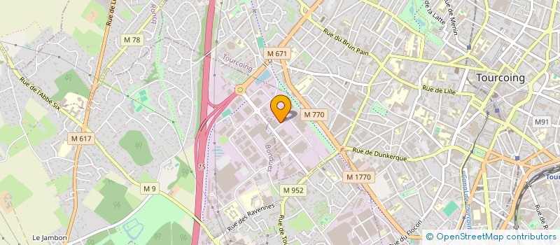 localisation de l'entreprise HORUS à TOURCOING