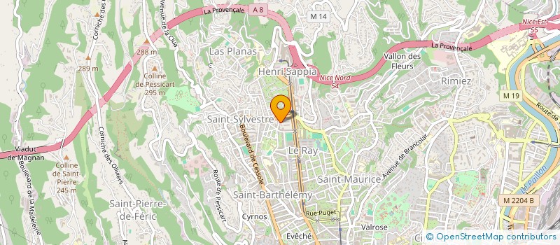 localisation de l'entreprise HORUS à NICE
