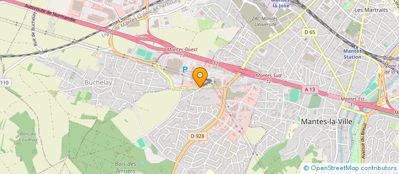 localisation de l'entreprise HORUS à MANTES-LA-VILLE