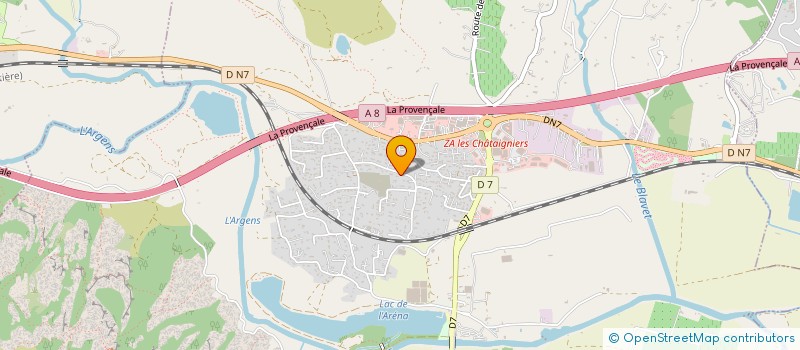 localisation de l'entreprise HORUS à ROQUEBRUNE-SUR-ARGENS