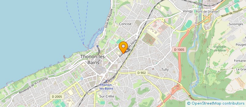 localisation de l'entreprise HORUS BAT à THONON-LES-BAINS