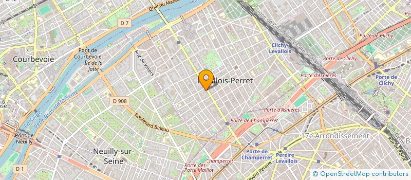 localisation de l'entreprise HORUS CONSULTING à LEVALLOIS PERRET