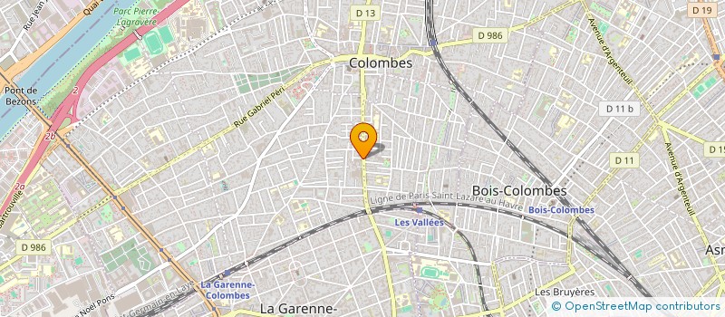 localisation de l'entreprise HORUS DIFFUSION à COLOMBES