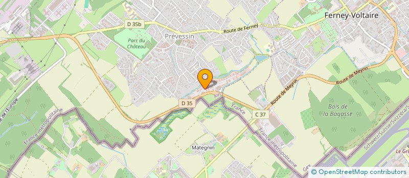 localisation de l'entreprise HORUS HABITAT CONFORT  PREVESSIN-MOENS