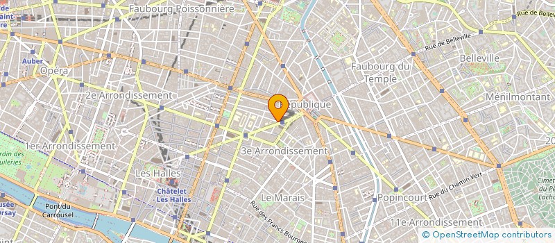 localisation de l'entreprise HORUS IMMOBILIER  PARIS