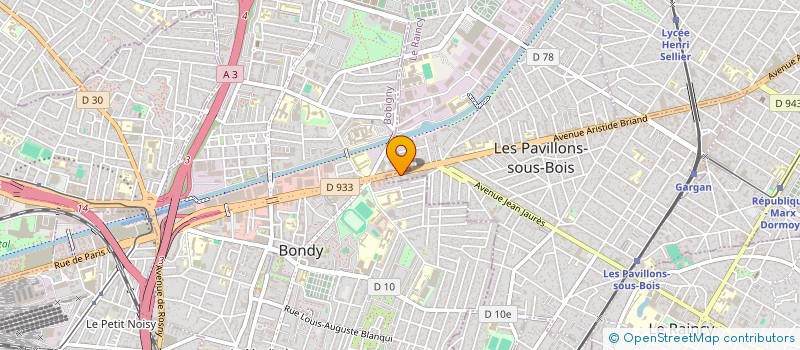 localisation de l'entreprise HORUS PROTECTION ET SURVEILLANCE  LES PAVILLONS-SOUS-BOIS