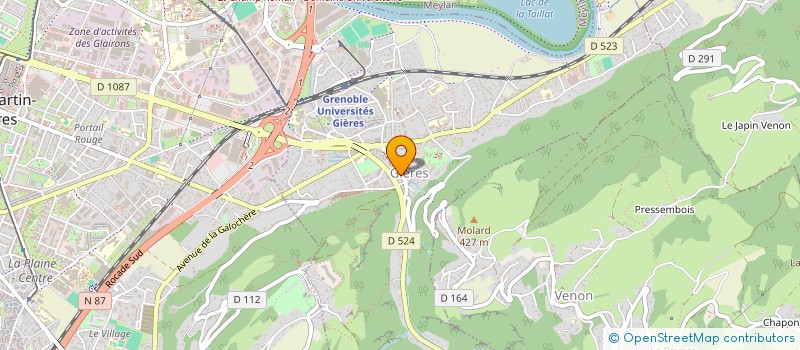 localisation de l'entreprise HORUS RB  GIERES