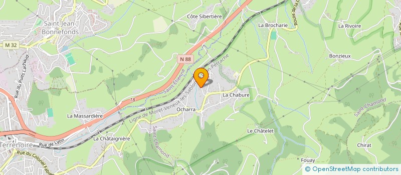 localisation de l'entreprise HORUSCARE  SAINT-CHAMOND