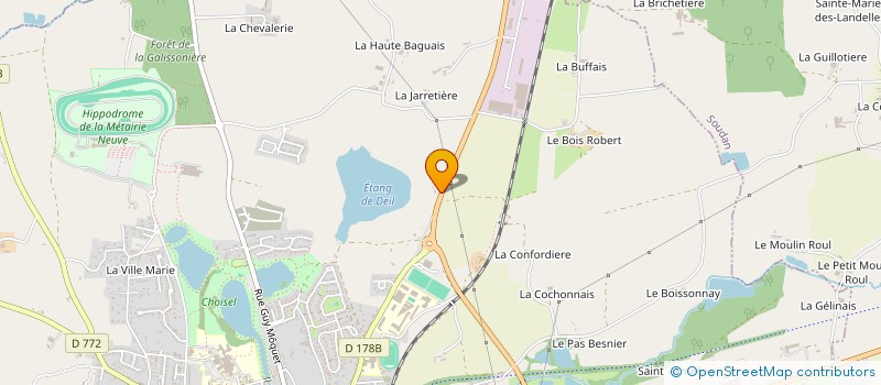 localisation de l'entreprise HORY CHAUVELIN ATLANTIQUE à CHATEAUBRIANT