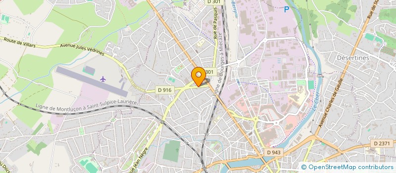 localisation de l'entreprise HORY PORTE DE L'UNIVERS à MONTLUCON