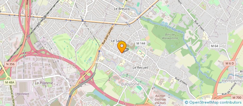 localisation de l'entreprise HOS  VILLENEUVE-D'ASCQ