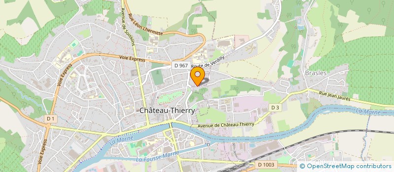 localisation de l'entreprise HOSANN  CHATEAU-THIERRY