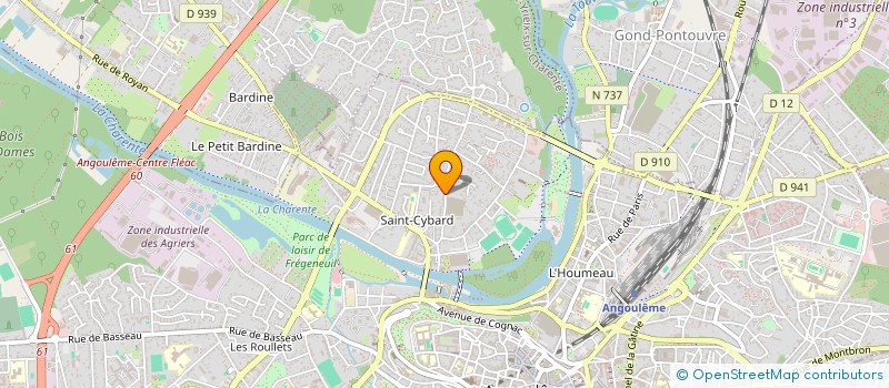 localisation de l'entreprise HOSBOR à ANGOULEME