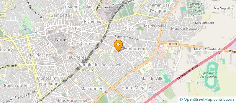 localisation de l'entreprise HOSJPITALITE JEAN-PAUL II -DIOCESE DE NIMES  NIMES