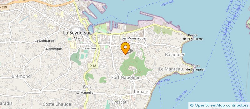localisation de l'entreprise HOSNNA à LA SEYNE-SUR-MER