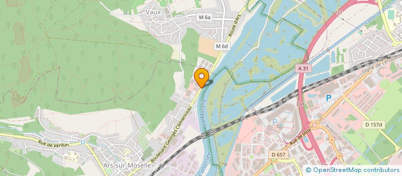 localisation de l'entreprise HOSPI DECHETS à ARS-SUR-MOSELLE