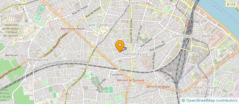 localisation de l'entreprise HOSPIPRESS à BORDEAUX