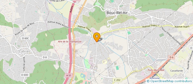 localisation de l'entreprise HOSPITALISATION A DOMICILE 13 à BOUC-BEL-AIR