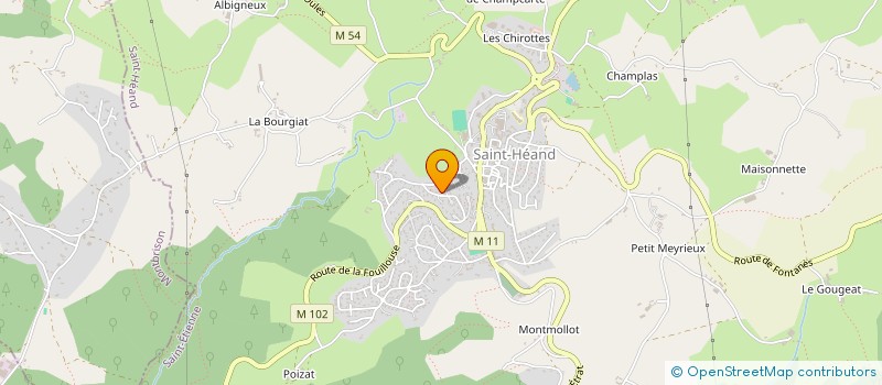 localisation de l'entreprise HOSPITALITE DE LA LOIRE  SAINT-HEAND