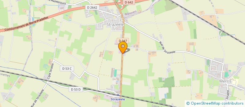 localisation de l'entreprise HOSPITALITE DE LILLE TRAIN ROSE  MERRIS