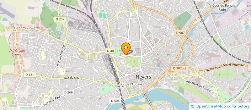localisation de l'entreprise HOSPITALITE NIVERNAISE DE NOTRE DAME DE LOURDES à NEVERS