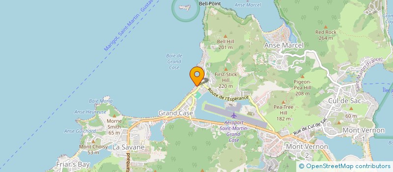 localisation de l'entreprise HOSPITALITY  SAINT MARTIN