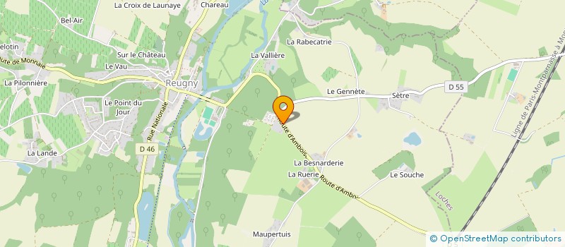 localisation de l'entreprise HOSPITALITY ARADES PIERRE-YVES - DIGITAL S.A.S.  NEUILLE-LE-LIERRE