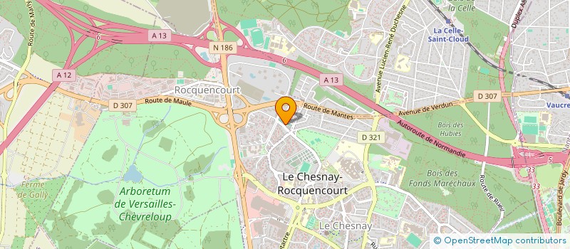 localisation de l'entreprise HOSPITALITY CONSULTING  LE CHESNAY-ROCQUENCOURT