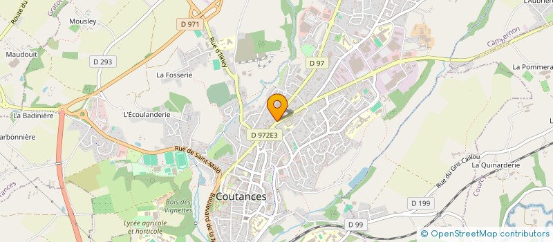 localisation de l'entreprise HOSPIVIA SUD MANCHE à COUTANCES