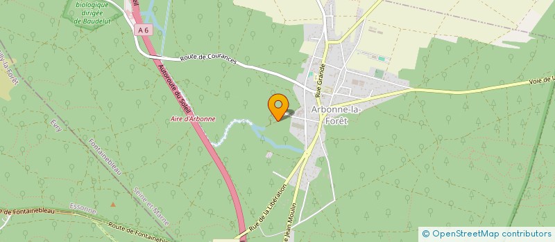 localisation de l'entreprise HOSSEA HOSSEGOR  ARBONNE-LA-FORET