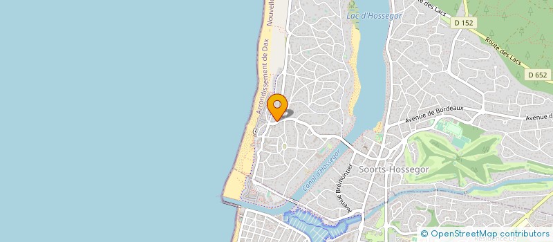 localisation de l'entreprise HOSSEGOR TRAVEL  SOORTS-HOSSEGOR