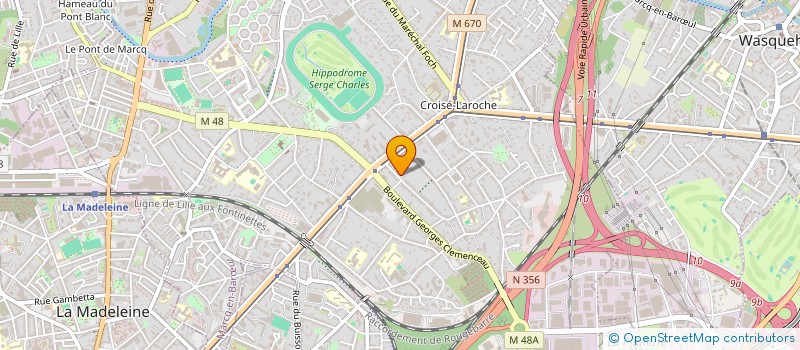 localisation de l'entreprise HOSSHOLDING à MARCQ-EN-BARŒUL