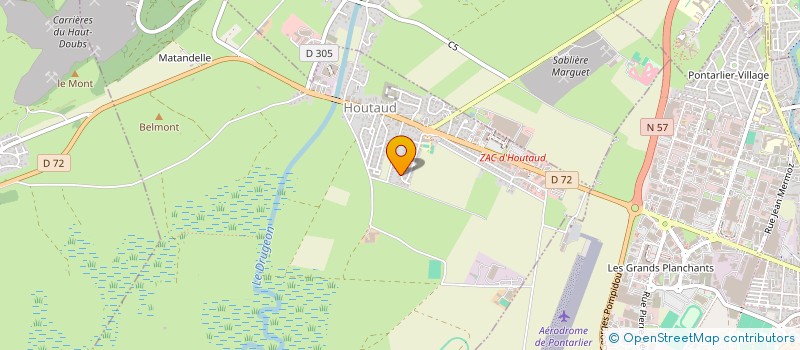 localisation de l'entreprise HOST AVENTURIERES  HOUTAUD